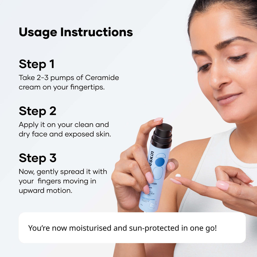 Cureskin in-hand application showing smooth spreadability and non-greasy finish