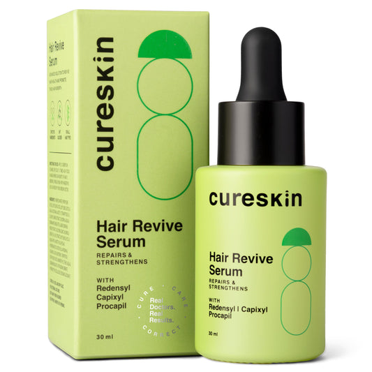 Cureskin bottle front packaging showing product and benefits