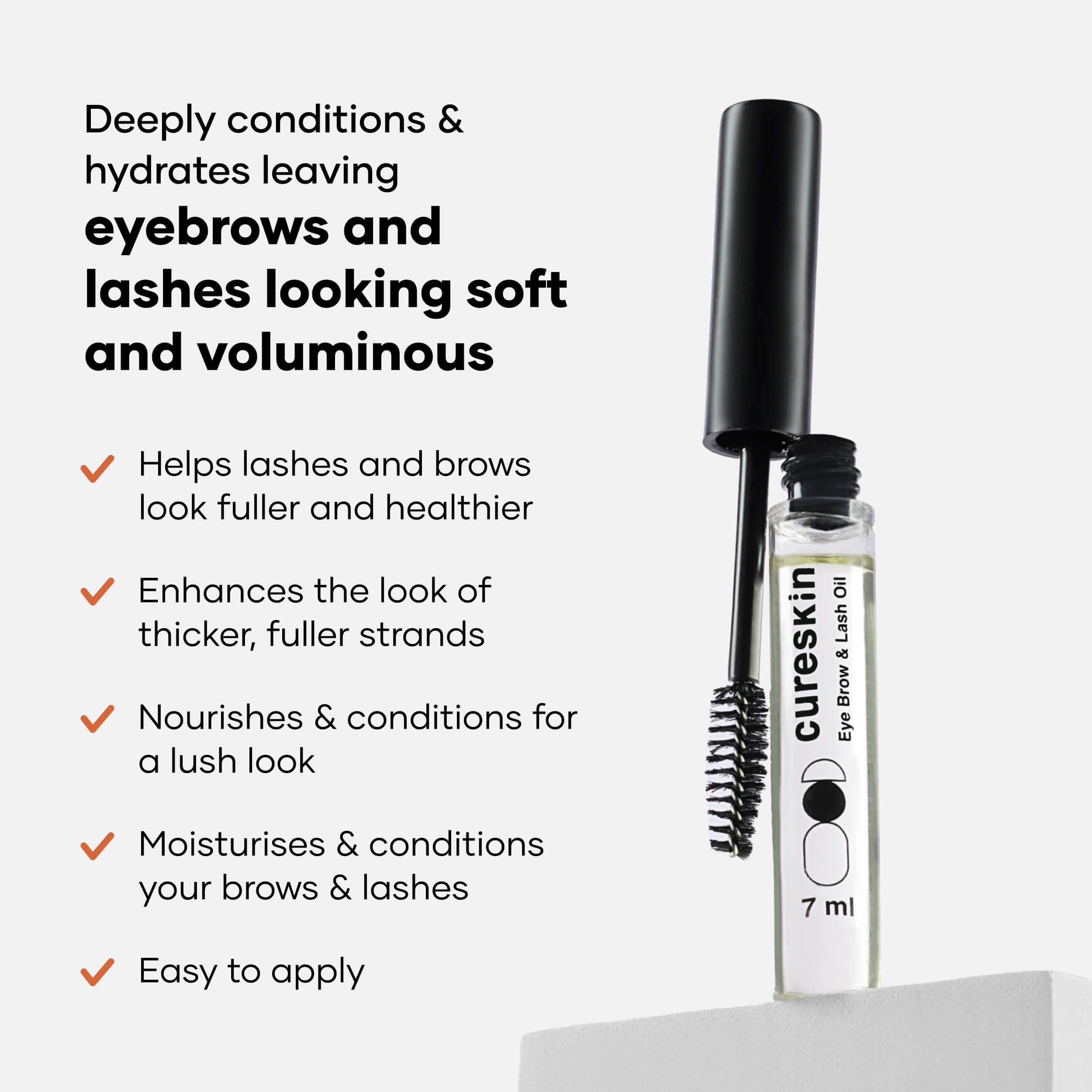 Cureskin oil drop close-up showing lightweight texture and hydration