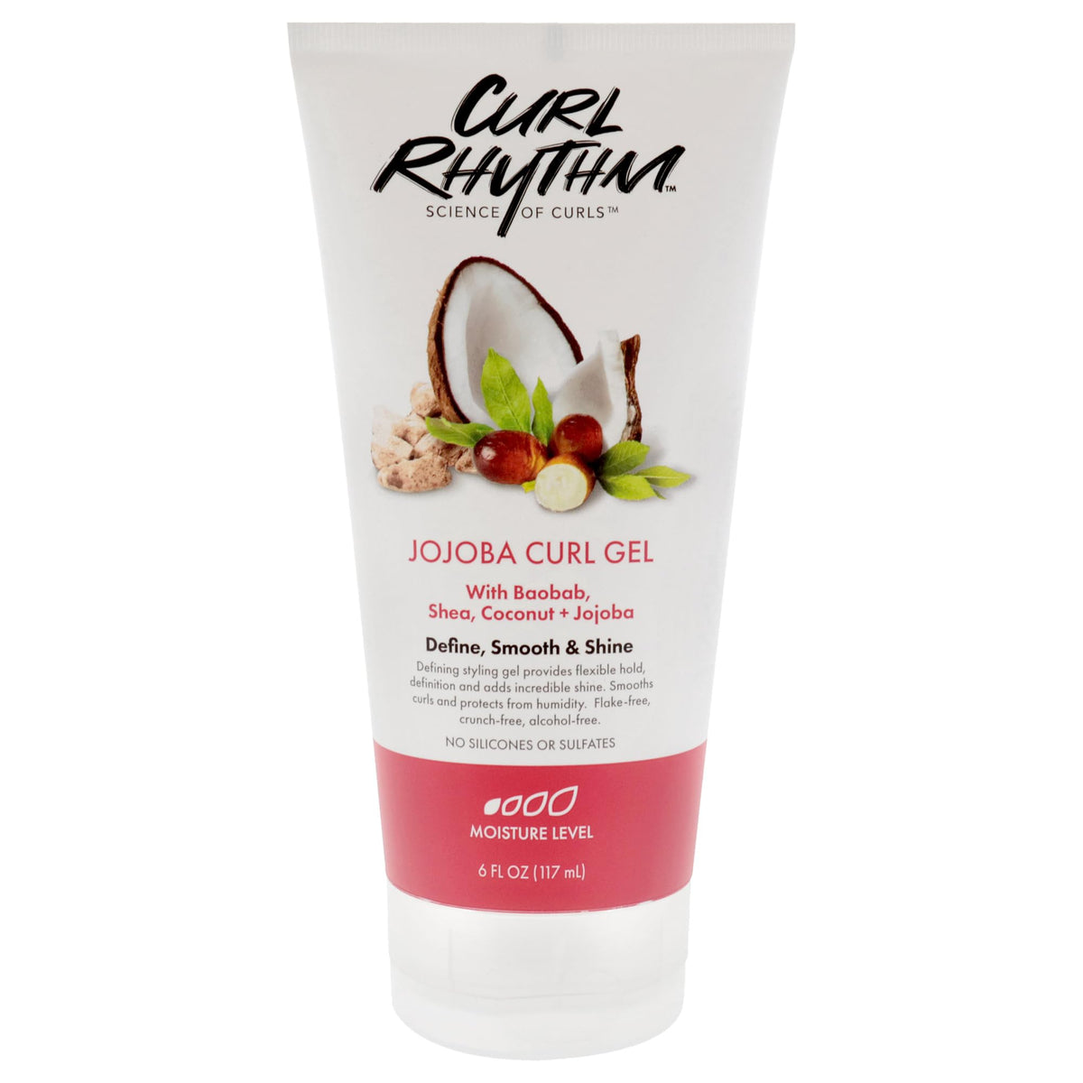 Curl Rhythm front packaging showing product and benefits