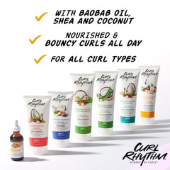 Curl Rhythm jar held in hand to show real size and travel-friendly benefit