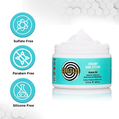 Curldaze used while diffusing a wash-and-go delivering enhanced clumping and shine