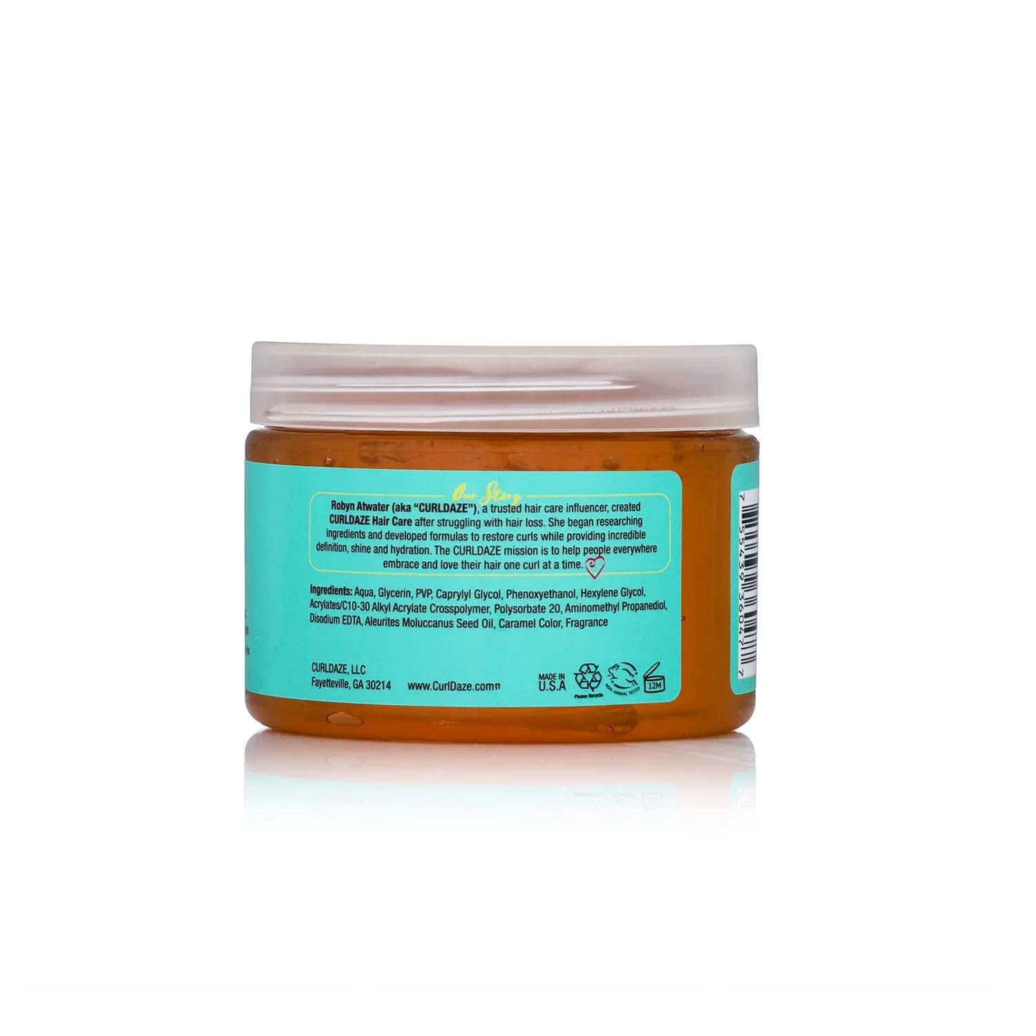 Curldaze lifestyle wash-and-go on model showing hydrated, glossy natural hair