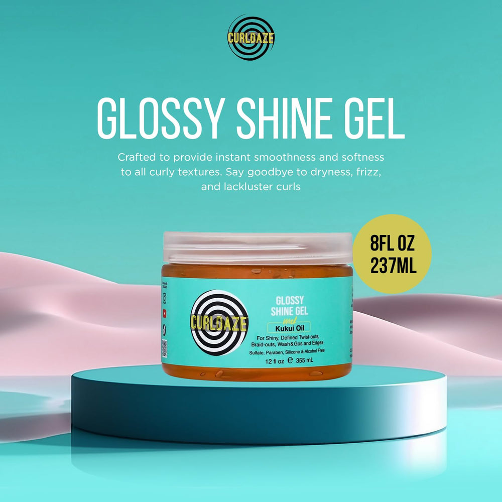 Curldaze open jar texture revealing glossy gel and smooth application benefit