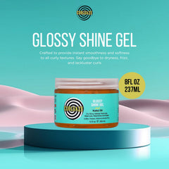Curldaze open jar texture revealing glossy gel and smooth application benefit