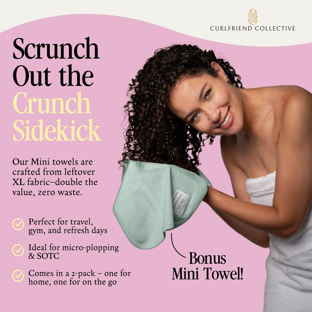 Curlfriend Collective close stitching and label indicating durable comfortable wear