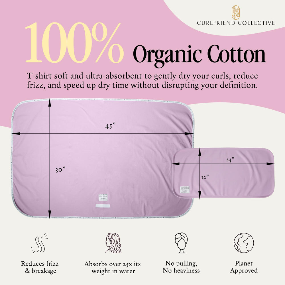 Curlfriend Collective Mini towel folded in travel kit for quick gym drying benefit