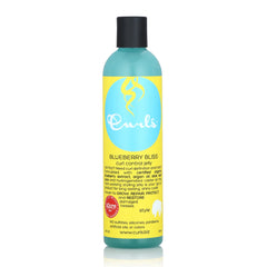 Curls blueberry bliss front packaging shows label and 8 oz jar for clear product identification and benefits
