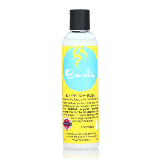 Curls front bottle shot showing label and benefits