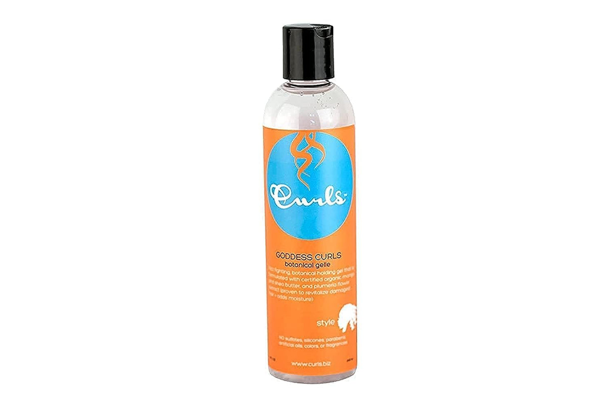 Curls front label showing product name and botanicals for clear identification and trust