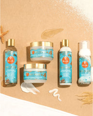 Curls Sea Moss styled waves in lifestyle shot with defined shine