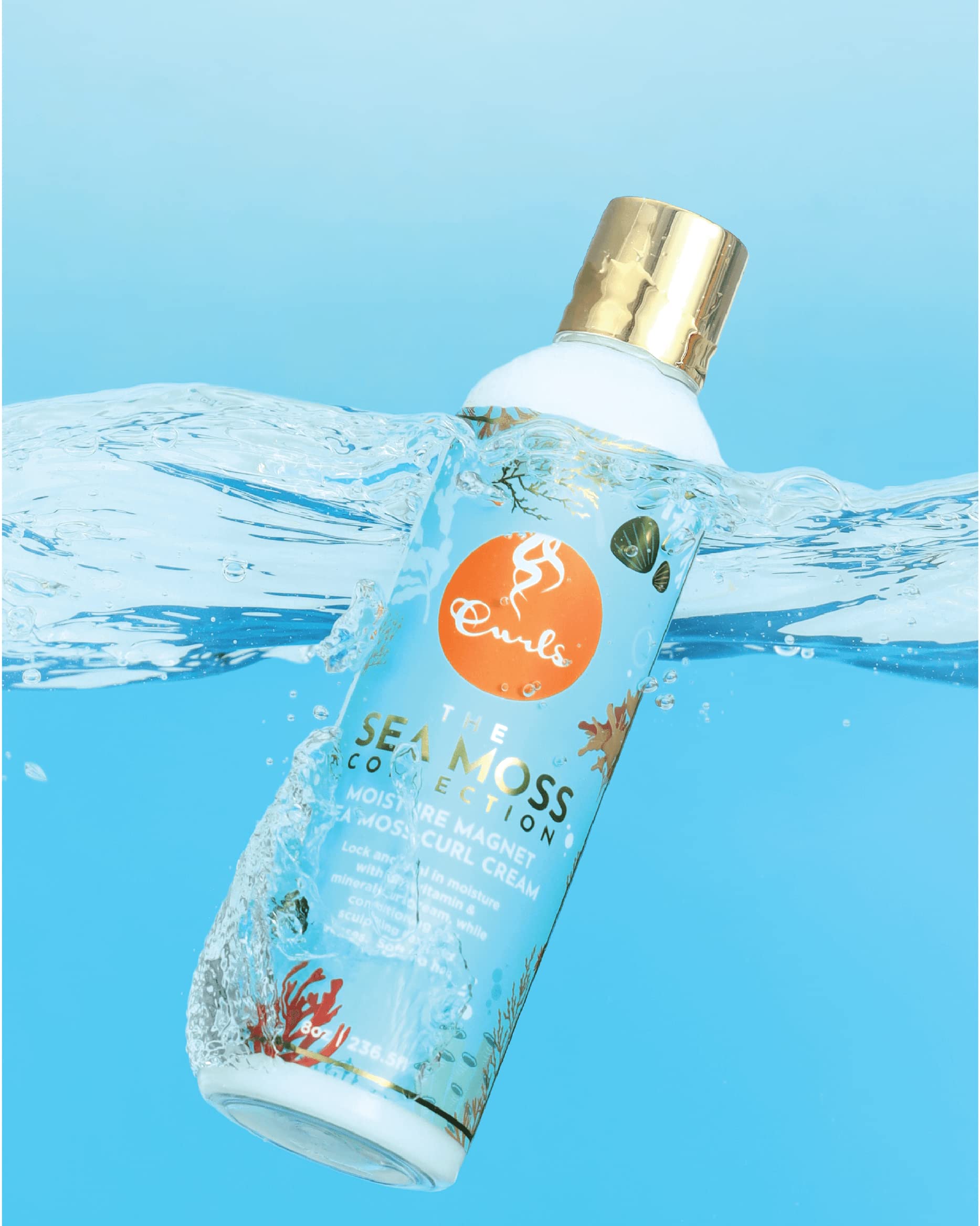 Curls Sea Moss cream texture close-up highlighting smooth slip