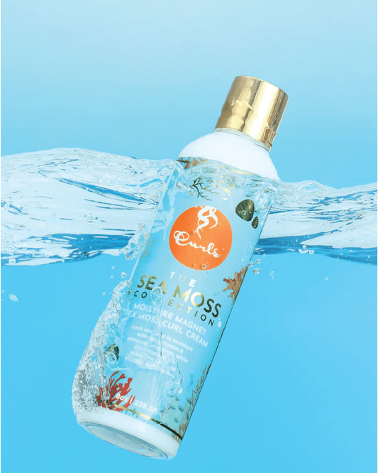 Curls Sea Moss cream texture close-up highlighting smooth slip