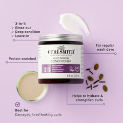 CURLSMITH creamy texture close-up displaying slip for easier detangling
