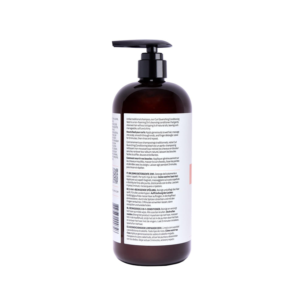 Curlsmith on bathroom shelf in lifestyle setting for daily routine inspiration