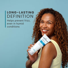 CURLSMITH diffusing curls to show improved definition and reduced frizz