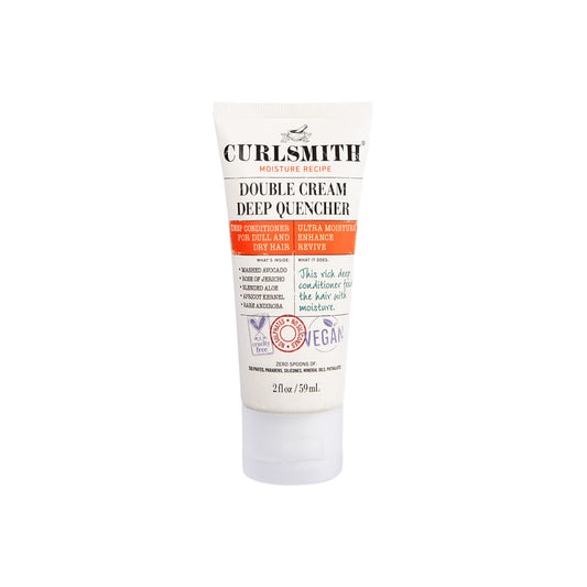 CURLSMITH jar front view showing product label and travel-friendly size benefiting curl care