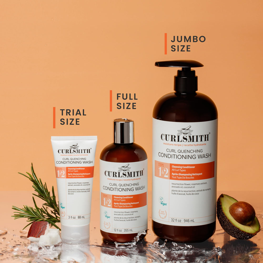 CURLSMITH ingredients and certifications label highlighting vegan and cruelty-free