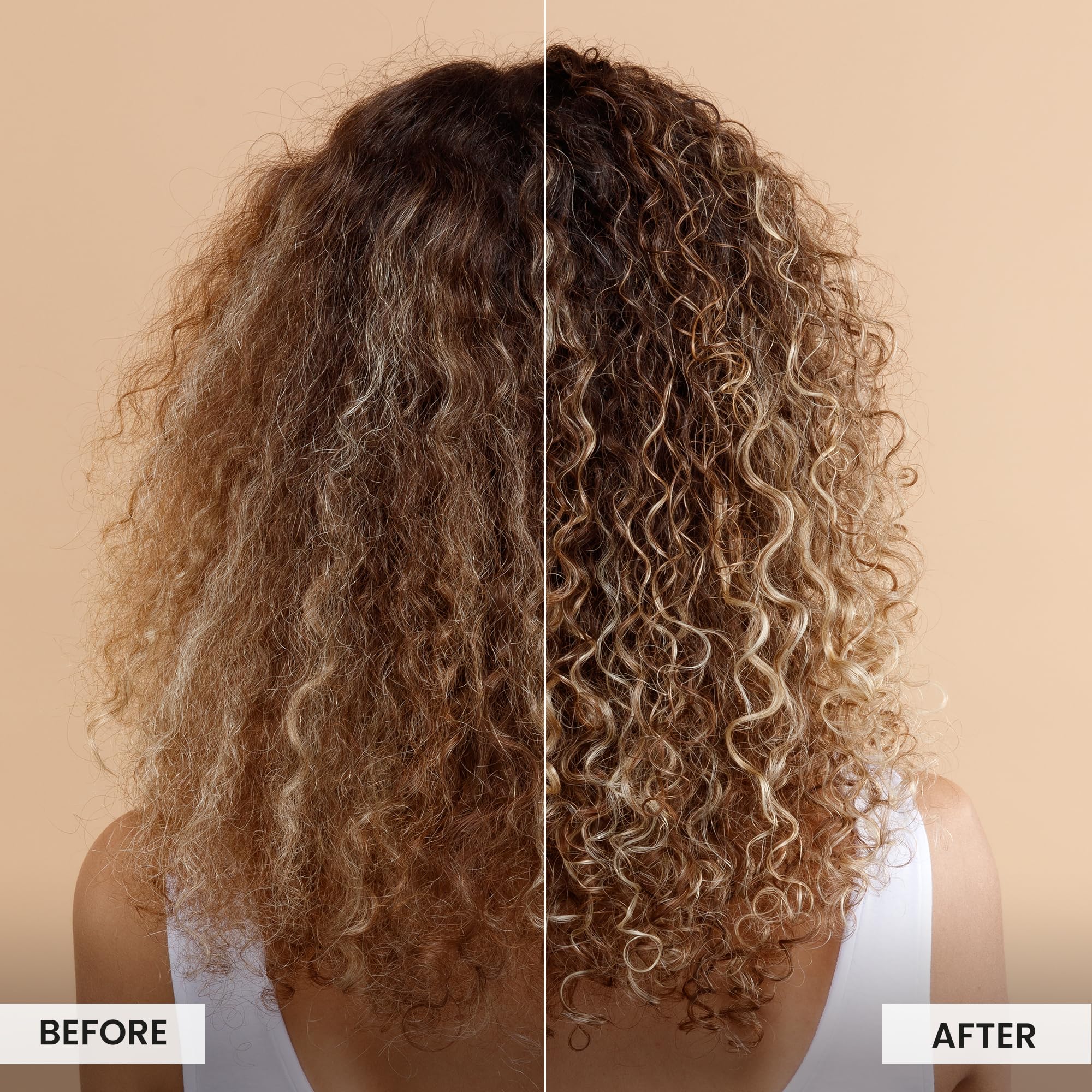 CURLSMITH applying soufflé to damp curls for even definition and frizz control