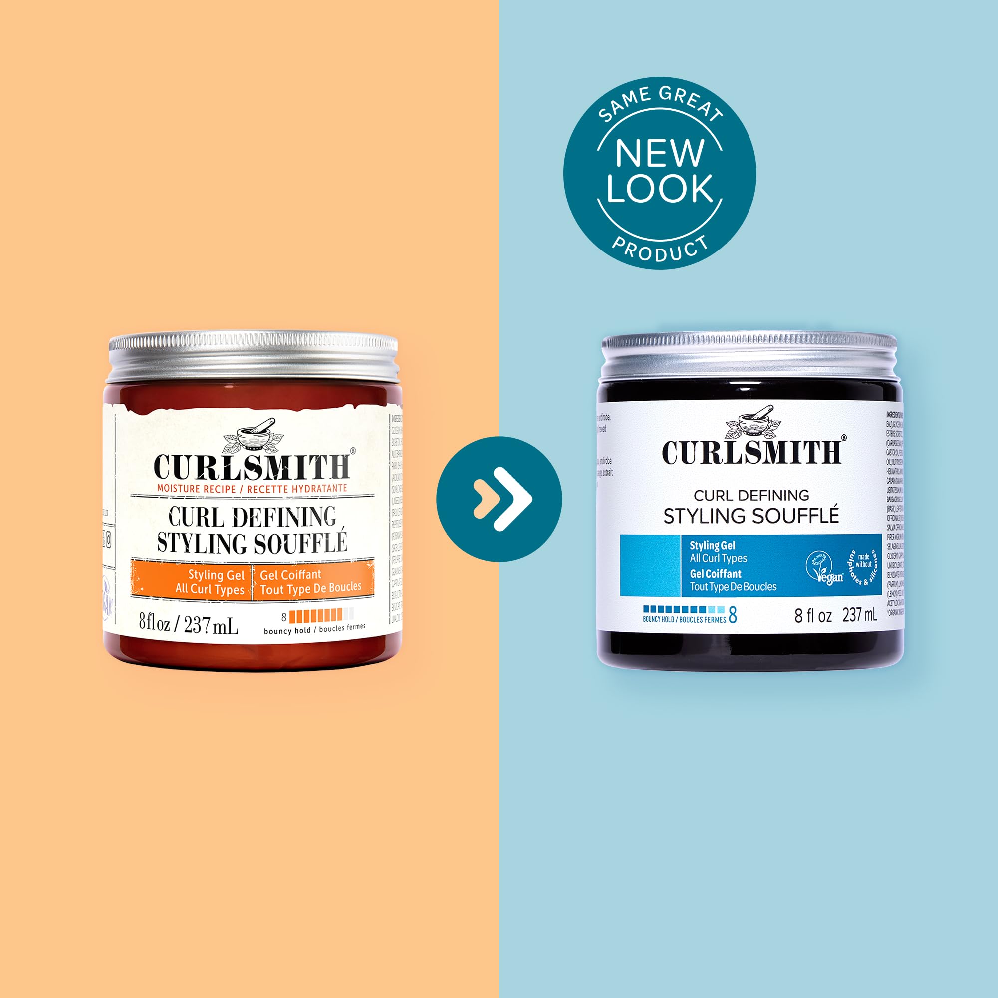 CURLSMITH scrunching out crunch to reveal soft, shiny bounce and flexible styling
