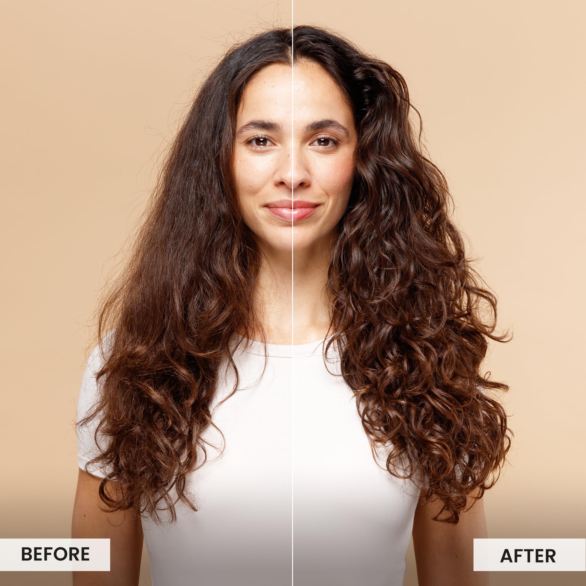 CURLSMITH cream applied in hand demonstrating easy spreadability