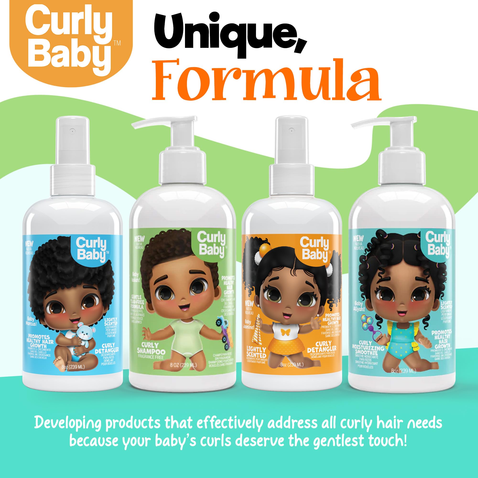 CurlyBaby before and after curls comparison showing softer, defined curl benefit