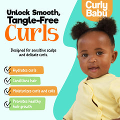 CurlyBaby smoothie texture close-up illustrating creamy consistency for easy slip
