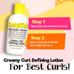 CurlyKids used to refresh dry hair and revive curl shape between washes