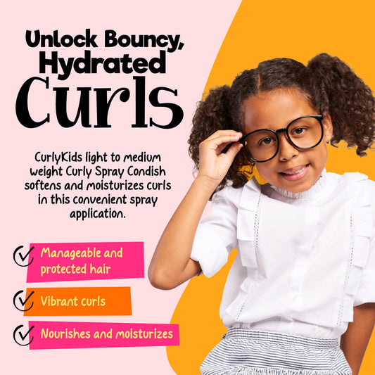 CurlyKids spray nozzle close-up for easy, even mist application and control