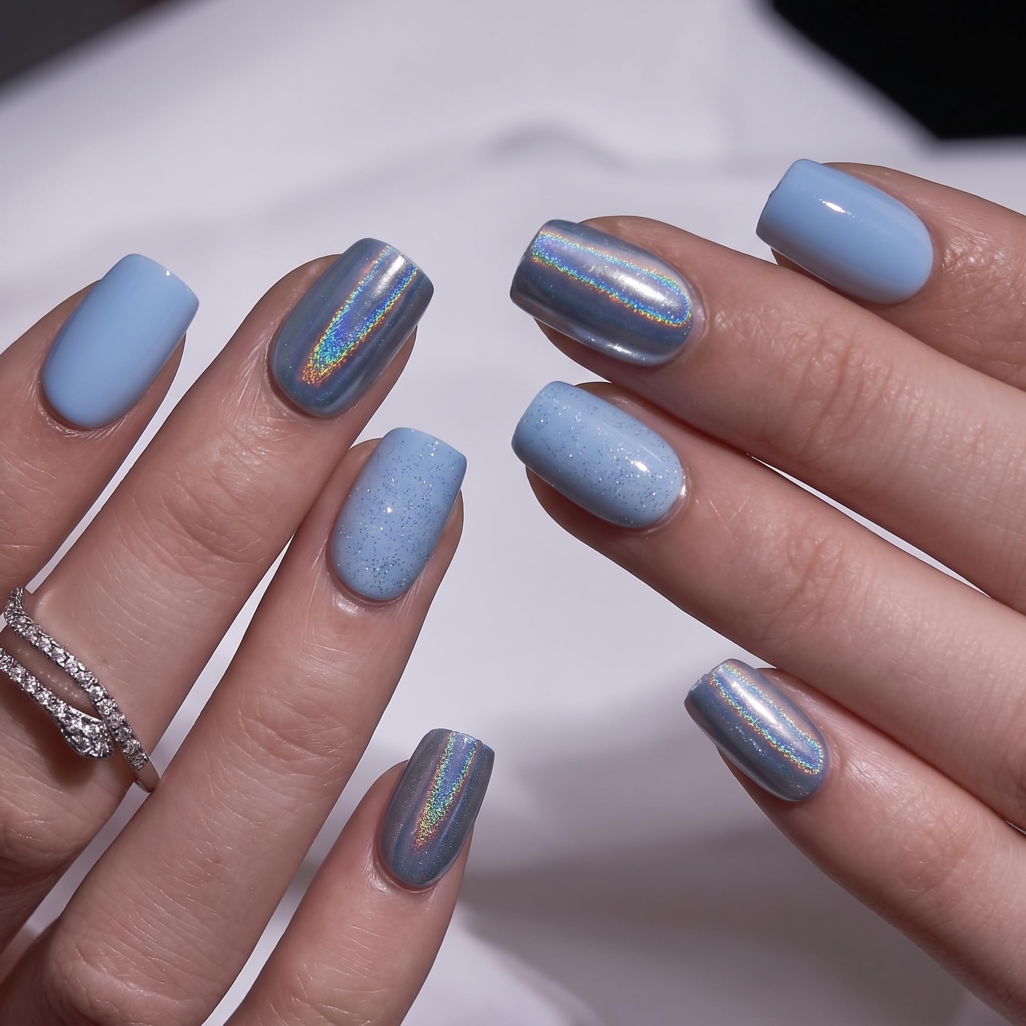 CurvLife almond-shaped nail side view showing natural contour