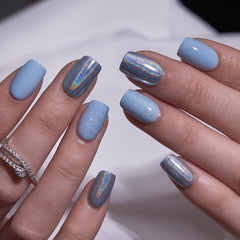CurvLife almond-shaped nail side view showing natural contour