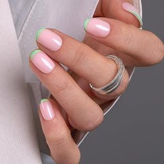 CurvLife nails with glue and adhesive tabs demonstrating easy application