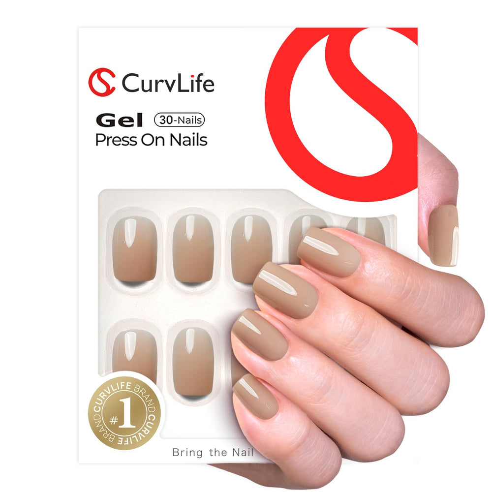CurvLife close-up of gel texture showing glossy finish and natural flex benefit
