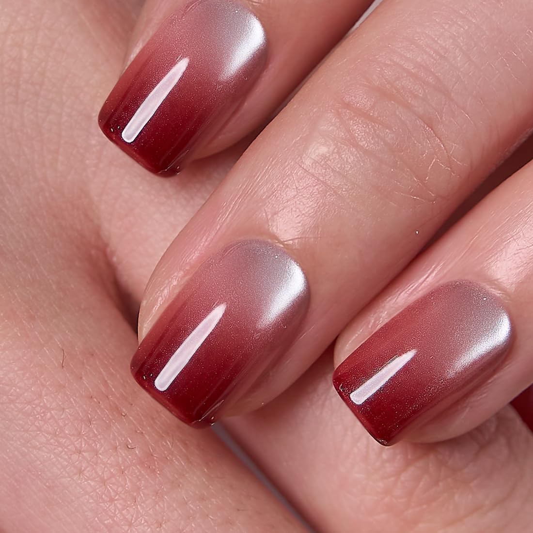 CurvLife close-up of glossy soft-gel finish highlighting durability