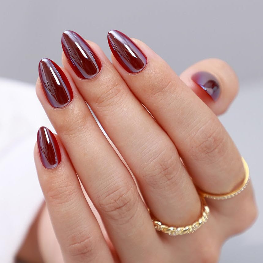CurvLife chrome almond front packaging showing polished look and easy at-home results