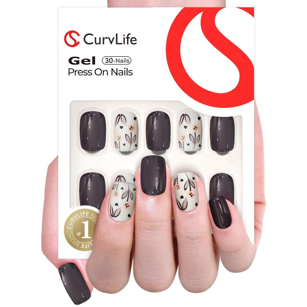 Curvlife close-up of glossy gel finish highlighting durable shine