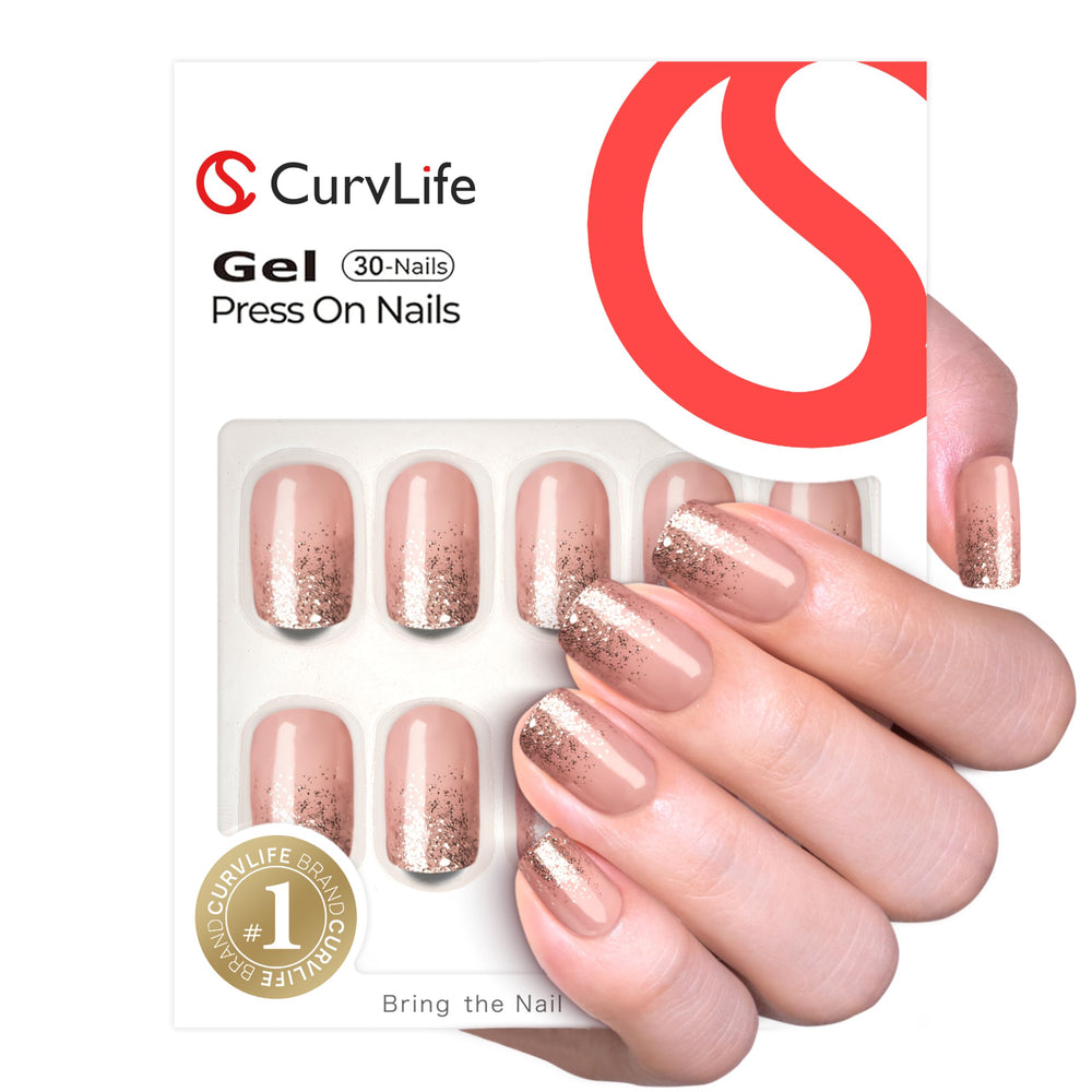Curvlife close-up of gel texture highlighting salon-like gloss