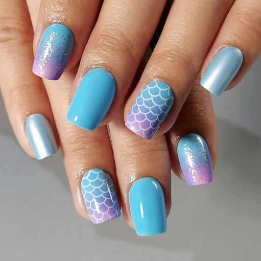 CurvLife close-up of hand-painted nail art showing durable, salon-like finish