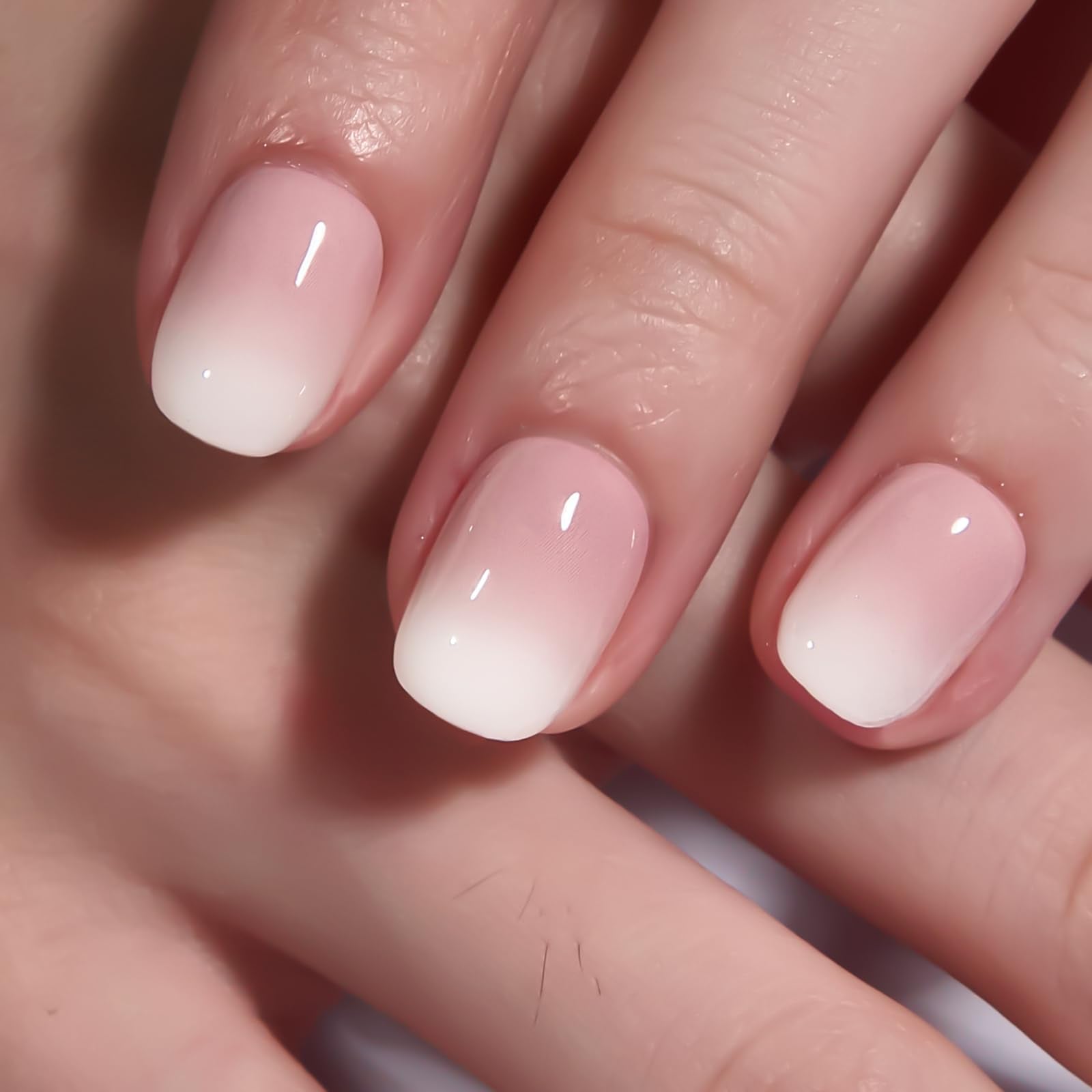 CurvLife close-up of ombré gradient finish highlighting salon shine