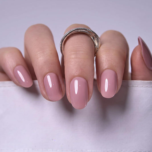 CurvLife close-up of soft-gel texture highlighting glossy salon-like shine benefit