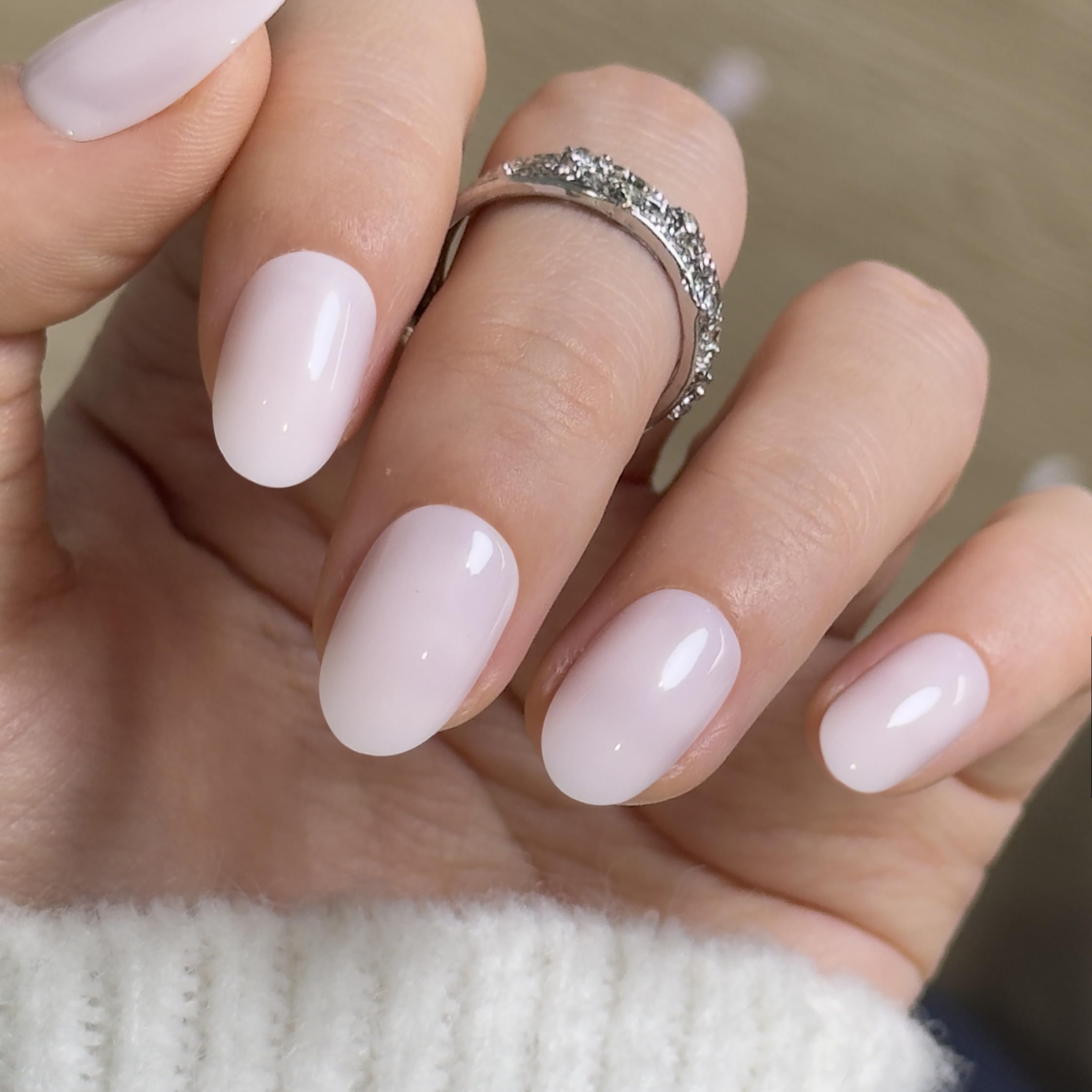 CurvLife close-up of glossy soft gel texture highlighting salon-quality shine