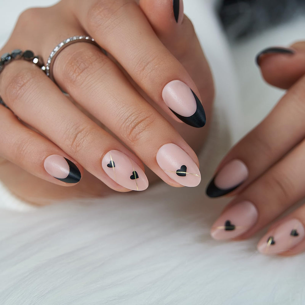 CurvLife close-up of handmade French tip texture highlighting glossy finish