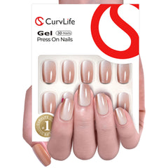 CurvLife close-up of cat-eye shimmer detail highlighting glossy gel-polish depth and shimmer