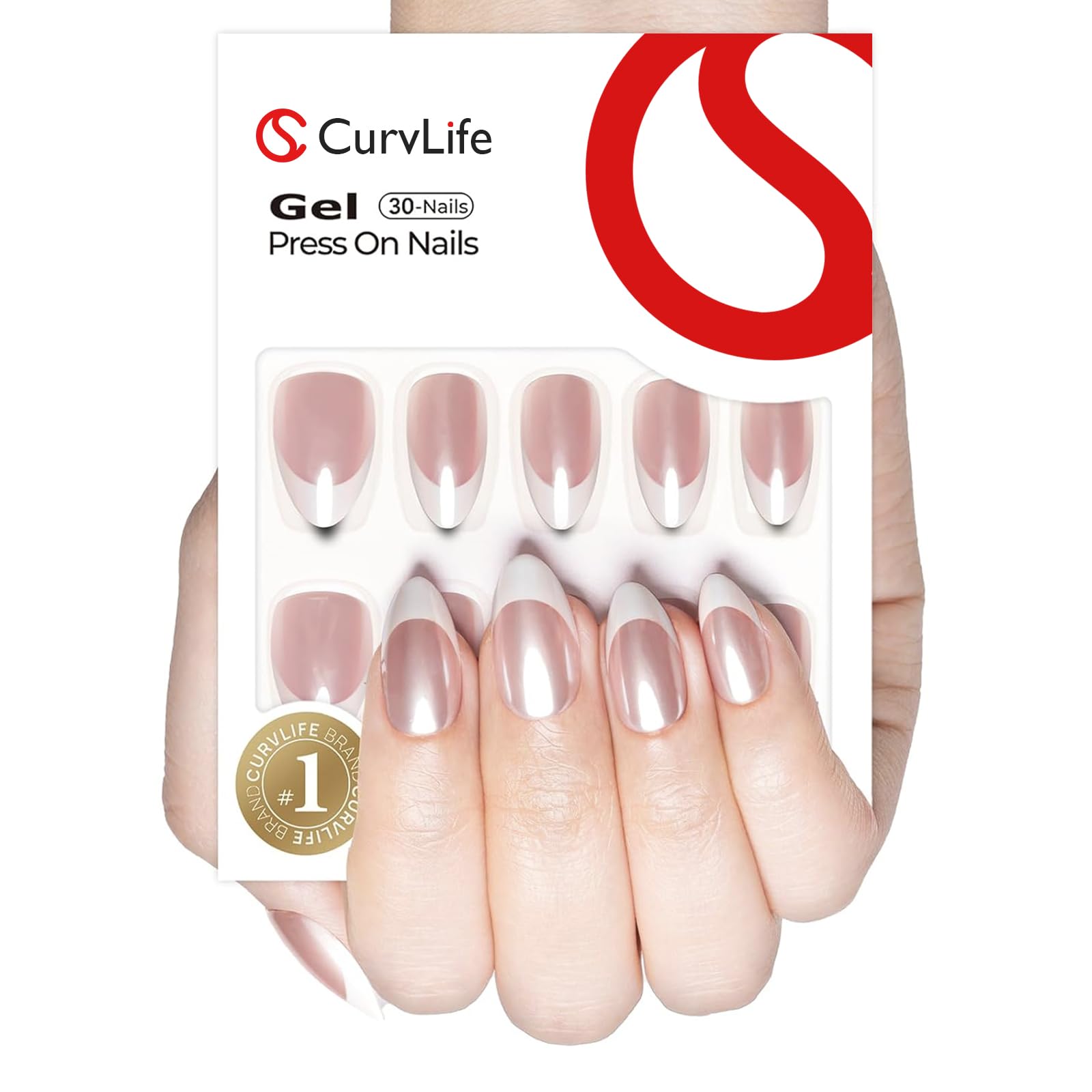 CurvLife close-up of gel finish texture highlighting salon shine