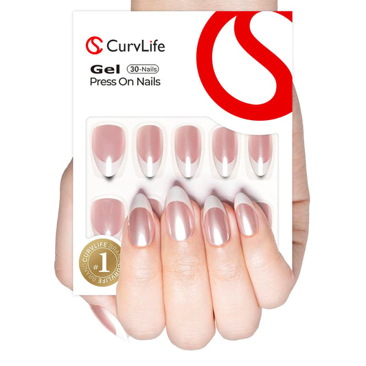 CurvLife close-up of gel finish texture highlighting salon shine