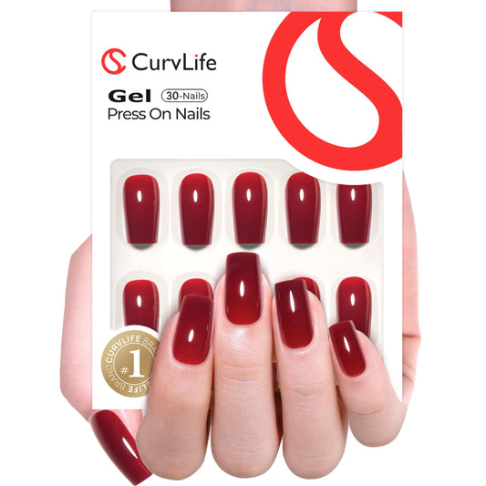 CurvLife close-up of gel-polish texture revealing glossy, durable finish