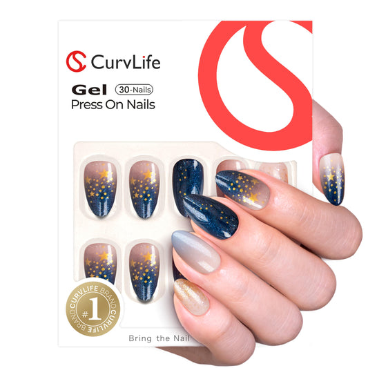 CurvLife close-up of soft-gel texture showing durable glossy finish benefit