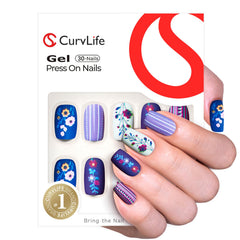 CurvLife close-up of glossy gel texture highlighting smooth salon finish