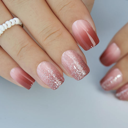 CurvLife close-up of handmade French tip detail highlighting salon finish