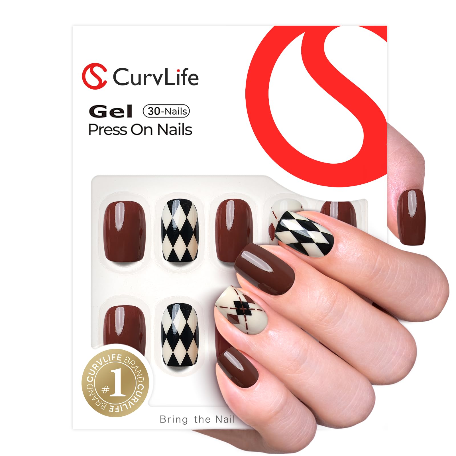 CurvLife close-up of soft gel texture highlighting glossy finish benefit: resistant shine